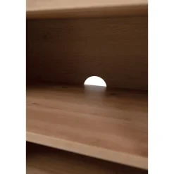 Meuble TV Linz chêne artisan/blanc