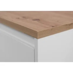 Meuble TV Linz chêne artisan/blanc