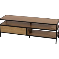 Meuble TV Stand melamine/noir