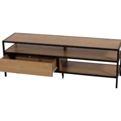 Meuble TV Stand melamine/noir