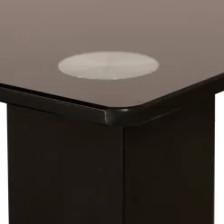 Meuble TV Stand verre trempé noir