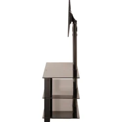Meuble TV Stand verre trempé noir