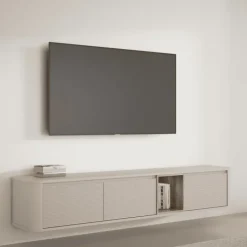 Meuble tv à suspendre ou à poser Breathtaker sable