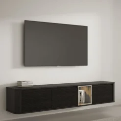 Meuble tv à suspendre ou à poser Breathtaker noir