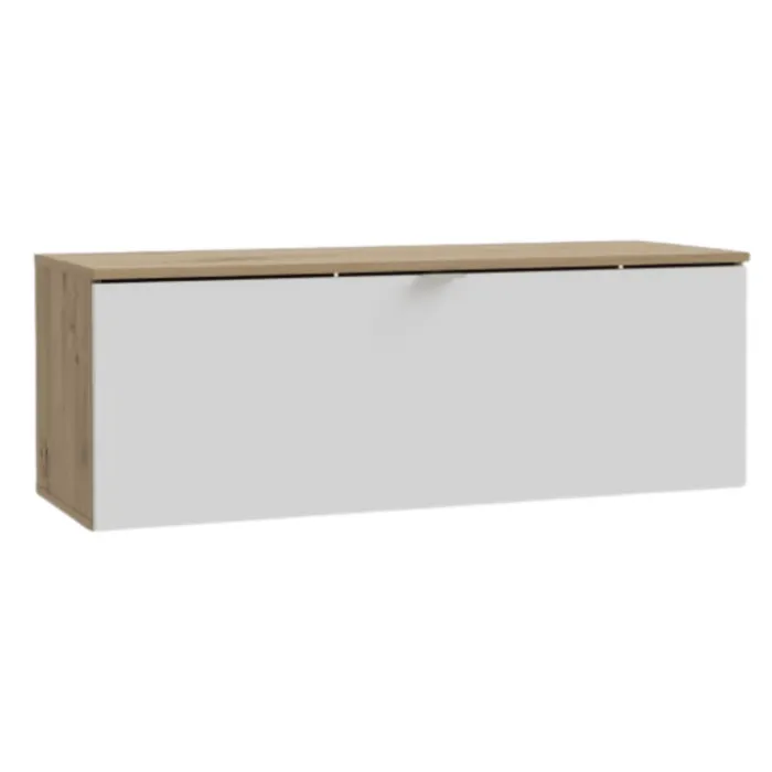 Meuble tv suspendu 100 cm Libertad Artisan / blanc