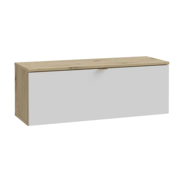 Meuble tv suspendu 100 cm Libertad Artisan / blanc
