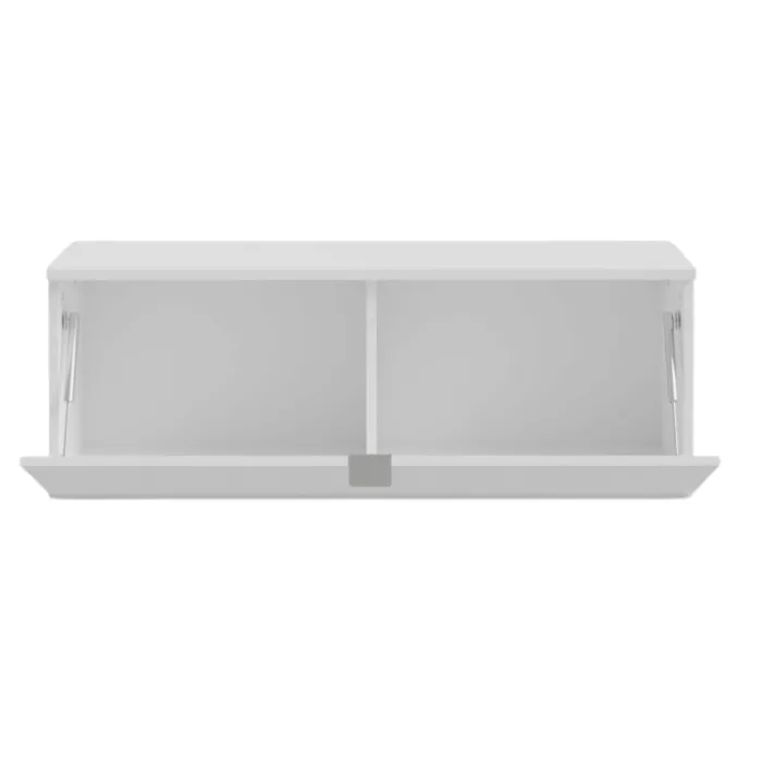 Meuble tv suspendu 100 cm Libertad blanc brillant