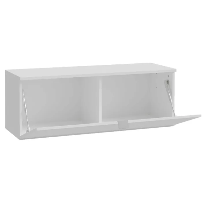 Meuble tv suspendu 100 cm Libertad blanc brillant