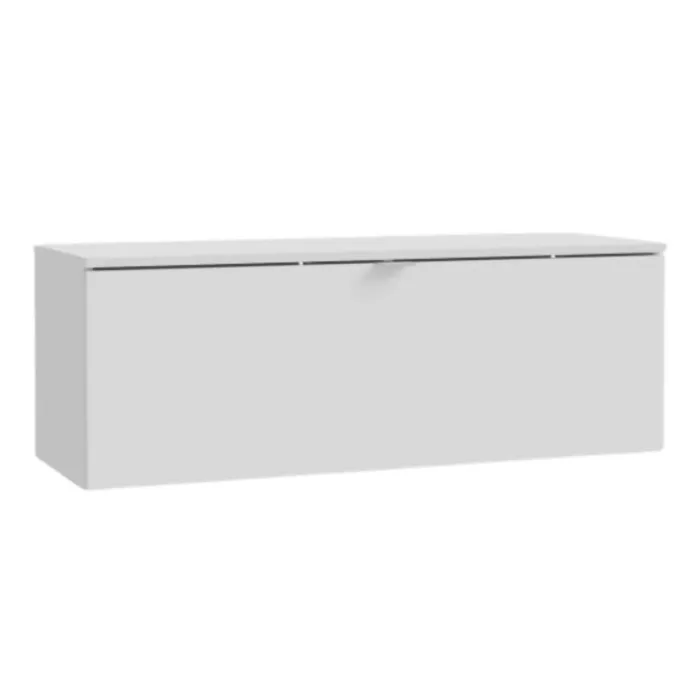 Meuble tv suspendu 100 cm Libertad blanc brillant