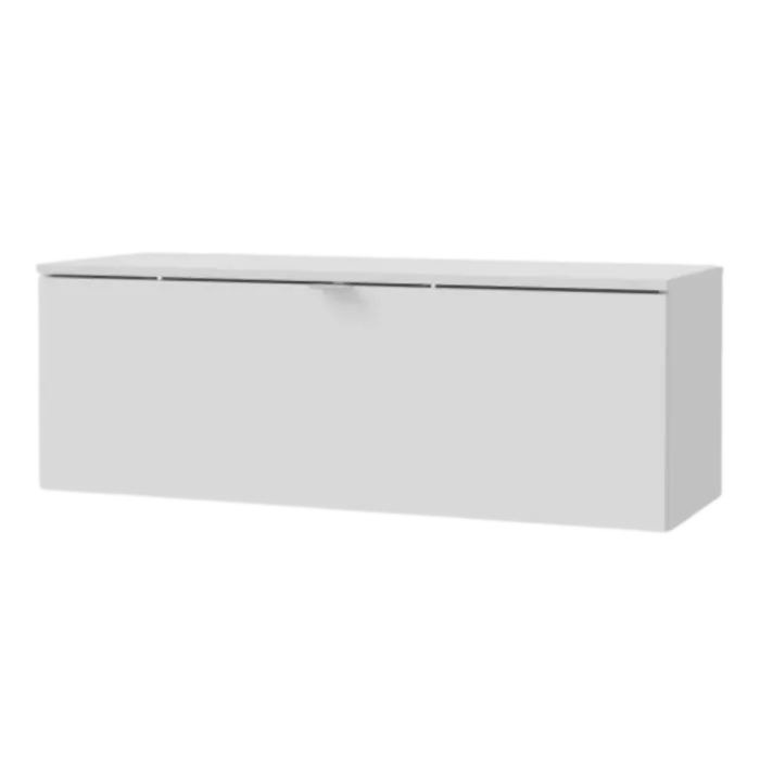 Meuble tv suspendu 100 cm Libertad blanc brillant