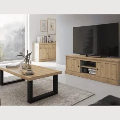 Meuble TV Valencia chêne clair
