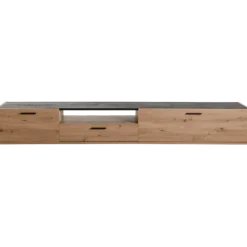 Meuble tv Vitruvia blanc laqué