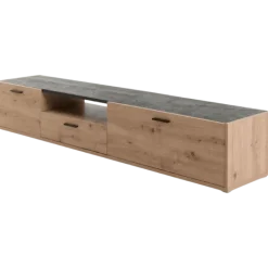 Meuble tv Vitruvia blanc laqué