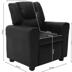 Mini relax 4400-2 Pu noir