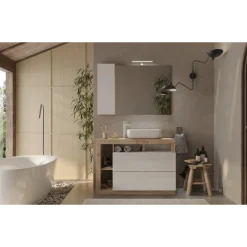 Miroir avec miroir led , hamburg 432430-71110p