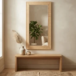 Miroir mural beige 206492