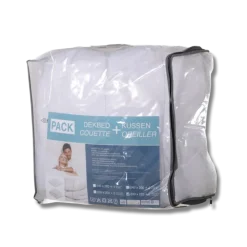 Pack couette 240 x 220 + 2 oreillers polyester