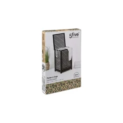 Panier à linge Sicela 65L bambou noir