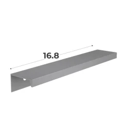 Poignée Casa anguleuse alu brossé L 168 mm