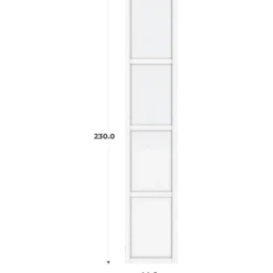 Porte cadre Casa H232 cm L 45 blanc