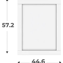 Porte cadre Casa H58 cm - L 45 cm Blanc