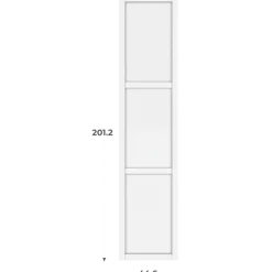Porte cadre Casa H 201 cm - L 45 cm Blanc