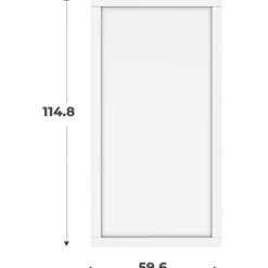 Porte cadre Casa H116 cm L 60 cm blanc
