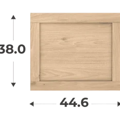 Porte cadre Casa H 38 cm - L 45 cm chêne hikory