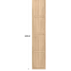 Porte cadre Casa H 232 cm - L 45 cm Chêne hikory