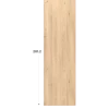 Porte Casa chêne hickory H201cm - L60 cm