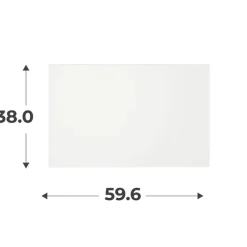 Porte Casa H38cm/ L60cm simple blanc