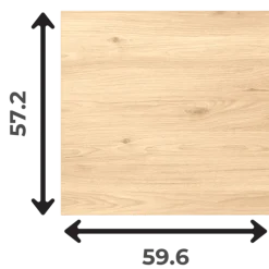 Porte Casa H 58 cm x L 60 cm Chêne hickory