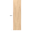 Porte Casa simple Casa H232 cm - L 60 cm chêne hikory