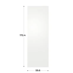 Porte H174 cm simple blanc L 60 cm