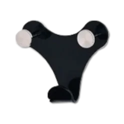 Porte manteau Crochet noir/chrome