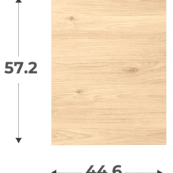 Porte simple Casa H 58 cm / L 45 cm chêne hikory