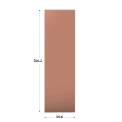 Porte simple Casa H201 cm L 60 cm Terracotta