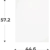 Porte simple H 58 cm L 45 cm Blanc