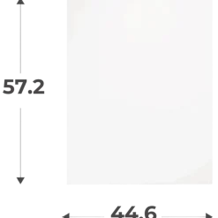 Porte simple H 58 cm L 45 cm Blanc