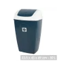 Poubelle Pasha 50L blanc/bleu