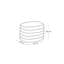 Pouf coffre bouclé 202264A