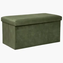 Pouf pliable Kaki 197333D