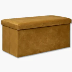 Pouf pliable moutarde Lilou 197333B