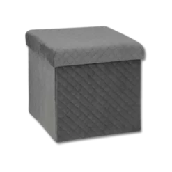 Pouf pliant 167845E gris