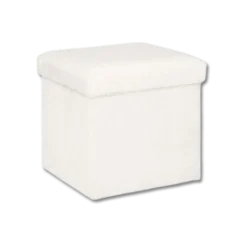 Pouf pliant Ezzio blanc