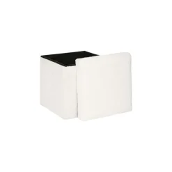 Pouf pliant Ezzio blanc