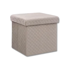 Pouf pliant 167845G lin