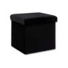 Pouf pliant 167845I noir