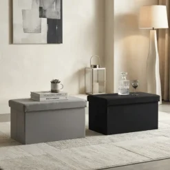 Pouf pliant Sunny gris