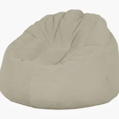 Pouf poire Rimo - Cotelé poso 100 Ivoire
